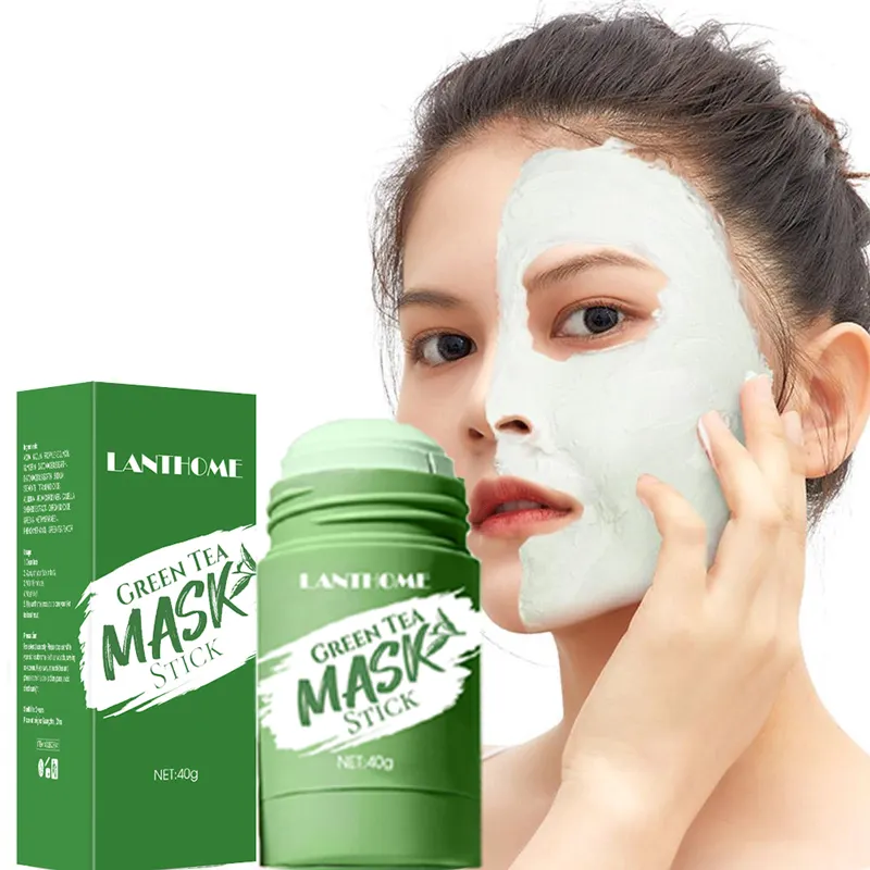 Oem Schoonheid Masker Stok Whitening Acne Verwijdering Diepe Schone Honing Cleansing Zuiverende Klei Gezicht Klei Groene Thee Stok Masker