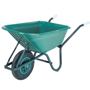 Belle Warrior Wheelbarrow Orange 100L, pneu à profil extra large à crampons profonds anti-crevaison avec plateau en HDPE et roulement à aiguilles - Product Image 5