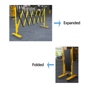 Katlanır geçici crocrokontrol bariyeri genişletilebilir güvenlik trafik Metal barikat katlanır bariyer çit satılık - Product Image 3