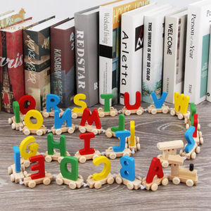 Letras Montessori A-Z de madera, tren del alfabeto ABC, juguete educativo para niños - Product Image 6