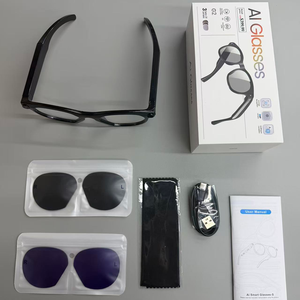 AI Smart <strong>Glasses</strong> with Dual Optical Lenses Intelligent Real Time Translation Music Playback BT Calling Wifi High Pixel <strong>Camera</strong> G2 - Product Image 6