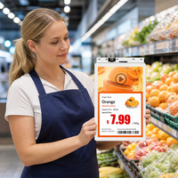 Étiquette de rayon électronique 10,1 pouces, étiquette de prix numérique, écran LCD IPS couleur, WiFi, Bluetooth, affichage intelligent pour supermarché, ESL, blanc