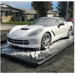 Tapis de <span class=keywords><strong>sol</strong></span> de garage, résistant à l'huile, aux taches et à la boue, bâche en PVC pour lavage de voiture - Product Image 2