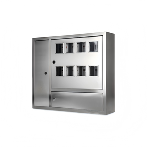 304 Stainless Steel 8-Way Electric Meter Box with Viewing <b>Window</b> IP65 Outdoor Power Panel Electricity meter box - Product Image 3