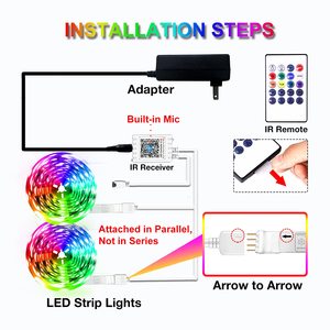 Daybetter 100ft 30m 5050 RGB 12v Blue Tooth APP Remote Control Flexible <b>Smart</b> LED Strip <b>Lights</b> for Christmas Decor - Product Image 5