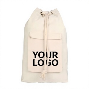 Bolsa de Almacenamiento Plegable Personalizada para Ropa y Zapatos de Hotel, Bolsa Grande de Lona de Algodón con Cordón, Impresa - Product Image 2