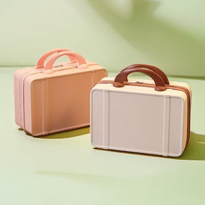 Maleta pequeña personalizada de 14 pulgadas, mini bolsa de almacenamiento de cosméticos de moda con cierre de cremallera, función impermeable y caja de contraseña - Product Image 3