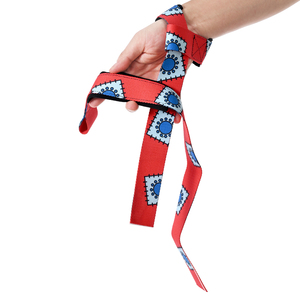Custom Logo Wholesale Anime Berserk Adjustable Weightlifting Padding Hard Pull Wrist Lifting Straps Grips Band Deadlift Straps - Product Image 5