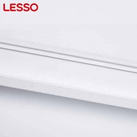 Profilé PVC contemporain renforcé en acier de 1,5 mm d'épaisseur, 100 % sans plomb, pour fenêtre, blanc, garantie 5 ans+, pour la vente en gros