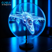 Mini ventilateur d'hologramme de bureau Led Wifi 30Cm projecteur holographique 3D ventilateur d'hologramme Led affichage 3D pour événements