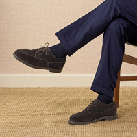 Brounvanm – chaussures rétro en cuir véritable et daim, chaussures d'automne et d'hiver, décontractées, à lacets, bout rond, respirantes, antidérapantes