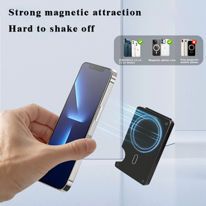 <span class=keywords><strong>Portafoglio</strong></span> magnetico in lega di alluminio sottile 2026 di tendenza, con <span class=keywords><strong>clip</strong></span> per soldi e porta carte d'identità, compatibile MagSafe per 6-8 carte, regalo aziendale - Product Image 3