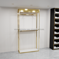 Étagères réglables porte-vêtements en métal robuste porte-vêtements forme simple moderne support de hall sur pied