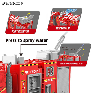 Camión de <span class=keywords><strong>Bomberos</strong></span> de <span class=keywords><strong>Juguete</strong></span> <span class=keywords><strong>Grande</strong></span> para Niños con Sonido y Función de Rociado de Agua por Fricción, Venta al por Mayor - Product Image 4