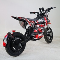 Mini moto électrique tout-terrain avec moteur arrière sans balais de 500W, cadre en aluminium, pour les enfants, pour la conduite dans la cour