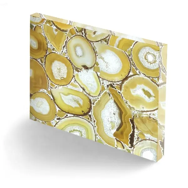 الأصفر الأحجار الكريمة حجر عقيق بلاط العقيق جدار ديكور