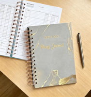 Échantillon Gratuit : Agendas Personnalisés, Journaux de Fitness, Carnets de Notes, Organisateurs de Calendrier, Planificateurs Budgétaires, Livres de Planification sur Mesure