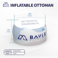 Pouf gonflable personnalisé pour événements en plein air pour le camping et la plage, ensemble de meubles publicitaires gonflables scellés à l'air