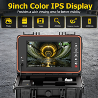 Cámara de Inspección de Tuberías con Pantalla IPS de 9 Pulgadas, Autonivelante, Apertura de 512 Hz, DVR de 32 GB, Video 1080P, Endoscopio para Tuberías