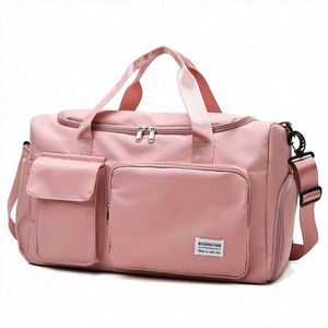 Free Sample red white blue zip around nylon 14 inch mini <b>travel</b> <b>bag</b> with compartments - Product Image 4
