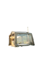 Tente de camping gonflable, installation rapide, modulaire, imperméable 2000 mm, pour le glamping familial, l'urgence, approvisionnement en usine, ISO9001