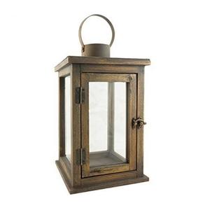 Lanternes à bougie faites à la main lanterne à bougie en bois régulière pour la décoration intérieure et extérieure utilisations de cadeaux de mariage - Product Image 1