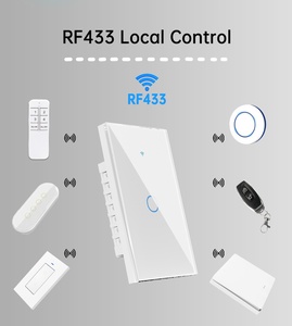 Interruptor Inteligente Wifi con Control por Aplicación Tuya y Enchufe de Pared de Vidrio Templado, Compatible con <span class=keywords><strong>Alexa</strong></span> y <span class=keywords><strong>Google</strong></span> Home - Product Image 4