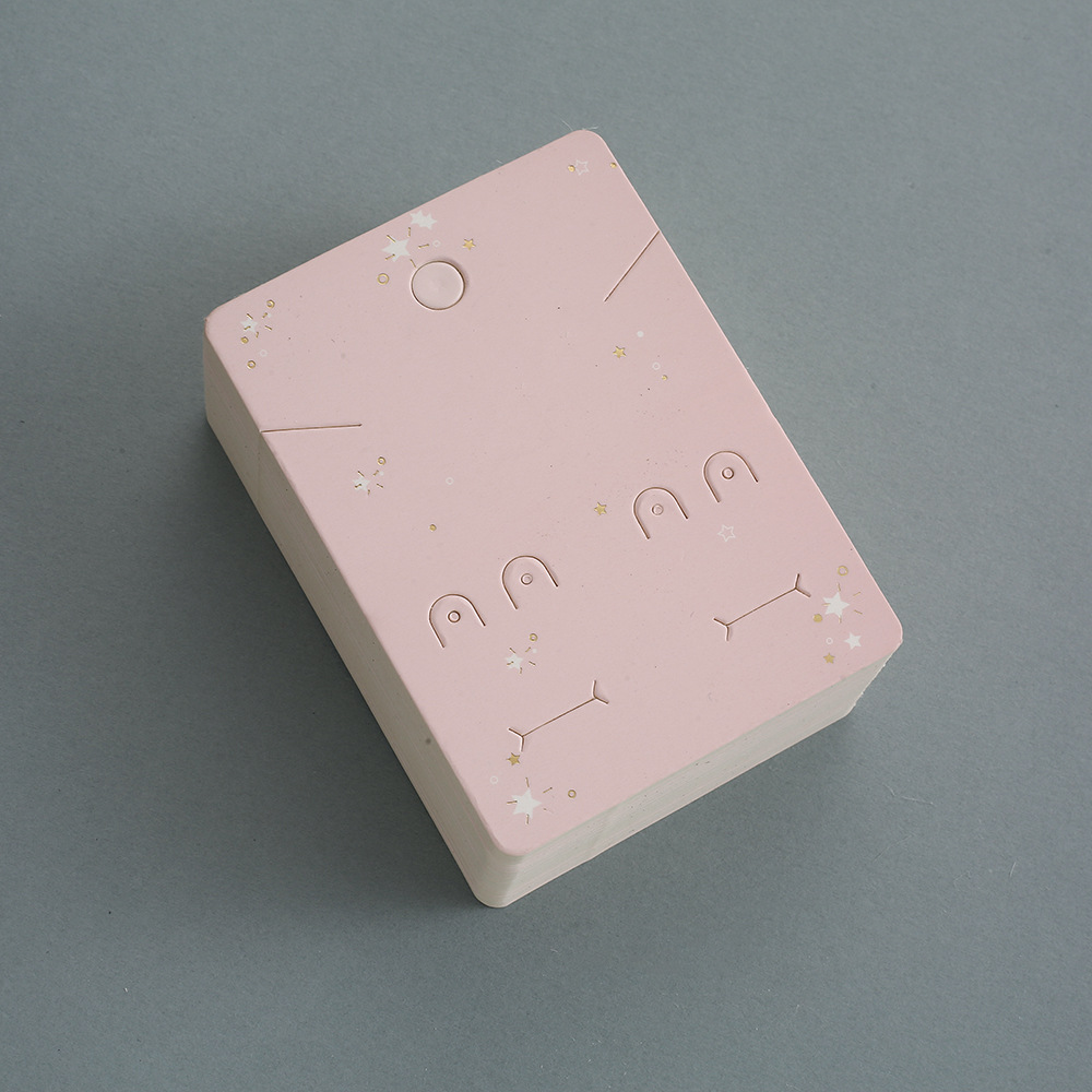 pink card with bag