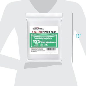 Food Storage Backpacking 12 X 20 Inch Silk Screen Printed Gravure Odor-Proof PE <b>Bags</b> Waterproof Double <b>Zip</b> Reusable Camping Home - Product Image 1