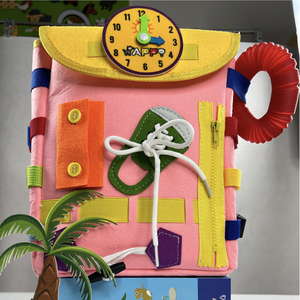 Zaino sensoriale personalizzabile in età prescolare bambino occupato tavola Montessori giocattoli educativi simpatico tema animale ADHA attività bambino - Product Image 2