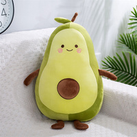 Novel Fruit Vorm Kussen Fruit Kussens Home Decor Soft Gevulde Dieren Speelgoed Avocado Pluche Kussen Verjaardag Voor Meisjes