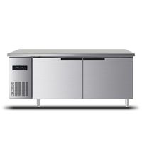 เครื่องทำความเย็นอาหารเชิงพาณิชย์โรงแรมร้านอาหารห้องครัว2ประตู Undercounter Chiller