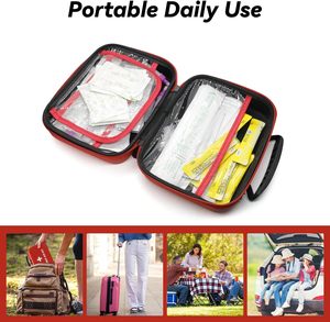 Bolsa de Primeros Auxilios Vacía para <span class=keywords><strong>el</strong></span> Hogar y <span class=keywords><strong>el</strong></span> Automóvil, Estuche Impermeable de 9x7x3 Pulgadas para Viajes, <span class=keywords><strong>Barco</strong></span>, Oficina, Deportes, Senderismo, Actividades al Aire Libre (Solo Bolsa) - Product Image 3