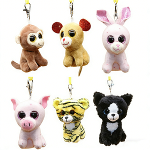 Customized <b>Plush</b> animal keychain, Stuffed animal keychain, Cute <b>plush</b> keychain - Product Image 1