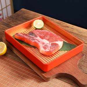 จานบาร์บีคิวสไตล์เ<span class=keywords><strong>ก</strong></span>าหลีแบบย้อนยุค จานสี่เหลี่ยมอเน<span class=keywords><strong>ก</strong></span>ประสงค์ เหมาะสำหรับของว่าง ซูชิ ของหวาน ร้านอาหาร หม้อไฟ - Product Image 1