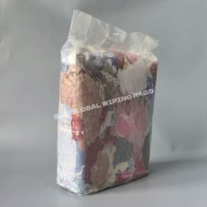 Trapos de limpieza industrial de algodón recuperado, en piezas cortadas, a granel, para limpieza - Product Image 1