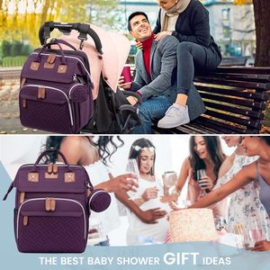 Mochilas de Pañales de Viaje de Moda con Cambiador, Bolsas de Pañales Multiusos para Bebé - Product Image 6