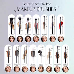 15 pièces <span class=keywords><strong>pinceaux</strong></span> <span class=keywords><strong>de</strong></span> <span class=keywords><strong>maquillage</strong></span> professionnels ombre à paupières vrais cheveux personnalisés ensemble d'articles pour femmes pinceau <span class=keywords><strong>de</strong></span> <span class=keywords><strong>maquillage</strong></span> - Product Image 4