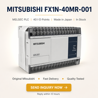 Controlador Lógico Programable (PLC) Mitsubishi FX1N-40MR-001 MELSEC Original, 40 Puntos IO, Salida de Relé, Hecho en Japón