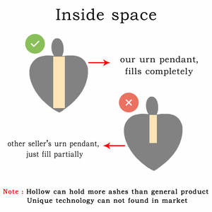قلادة على شكل زهرة عباد الشمس من الفولاذ المقاوم للصدأ، مجوهرات للرماد للنساء، فضية مع مجموعة أدوات - Product Image 2