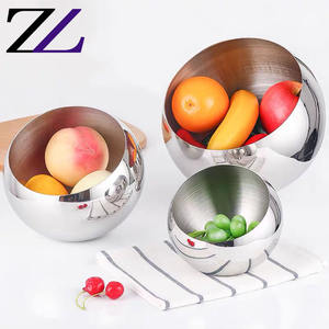 <span class=keywords><strong>Ball</strong></span> KTV Aschenbecher Hot Pot Restaurant schräg Gewürz glas Sauce Obstschalen <span class=keywords><strong>Set</strong></span> für die elegante Tisch Stahl Salats ch üsseln Catering - Product Image 2