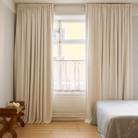 Conception de rideaux sur mesure OEM, tulle transparent en polyester et lin pour hôtel, café, hôpital, bureau, projet