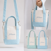 Petits sacs fourre-tout en toile bandoulière réutilisable coton sacs à provisions en vrac bricolage Mini fourre-tout Grocey sac cadeau