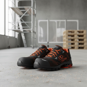 Scarpe Antinfortunistiche RUN@WORK BERLIN S1PS ESD BASEB1704A, Tomaia Bassa, Puntale in Acciaio Anti-Schiacciamento, Soletta Invernale, Protezione Base Italia, Rete Traspirante - Product Image 3