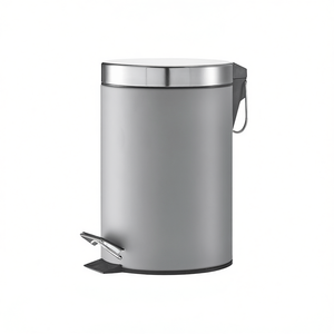 ถังขยะสแตนเลสสำหรับห้องน้ำแบบเหยียบ 5 ลิตร - Product Image 2