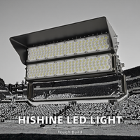 Projecteur de stade modulaire COB à mât haut 250W, télécommande, installation facile, corps en aluminium, protection IP65, pour stades sportifs