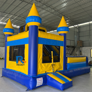 Nhà phao liên hoàn cầu trượt nhiều màu sắc, bán nhà phao liên hoàn cầu trượt, nhà phao lớn cho trò chơi tiệc tùng - Product Image 3