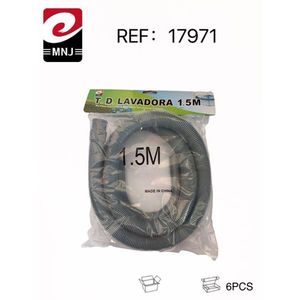T.D. Tubo di scarico da 1,5 m per lavatrice, prodotto in Cina, 6 pezzi - Product Image 1