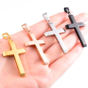 Collar Clásico con Colgante de Cruz de Acero Inoxidable para Mujer y Hombre, Dijes para Cadena, Gargantilla, Accesorios para la Creación de Joyería Cristiana - Product Image 4
