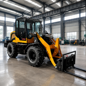 Livraison Gratuite Mini-chargeuse sur pneus 2 tonnes avec cabine, fourches à palettes, godet, Kubota CE EPA EURO5, chargeuse agricole, vente en gros - Product Image 1